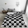 Chess Board Black And White Grid Checkered Blankets Soft Warm Flannel Throw Blanket Bedding for Bed Livingroom Picnic Home Couch