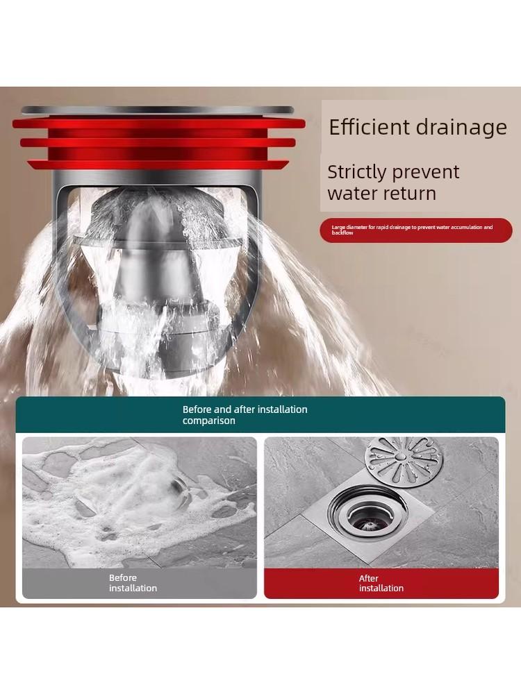 German Anti-Odor Drain Cover for Bathroom Sewer, Anti-Odor Seal Cover, Toilet Anti-Odor Inner Core, Odor-Blocking Plug