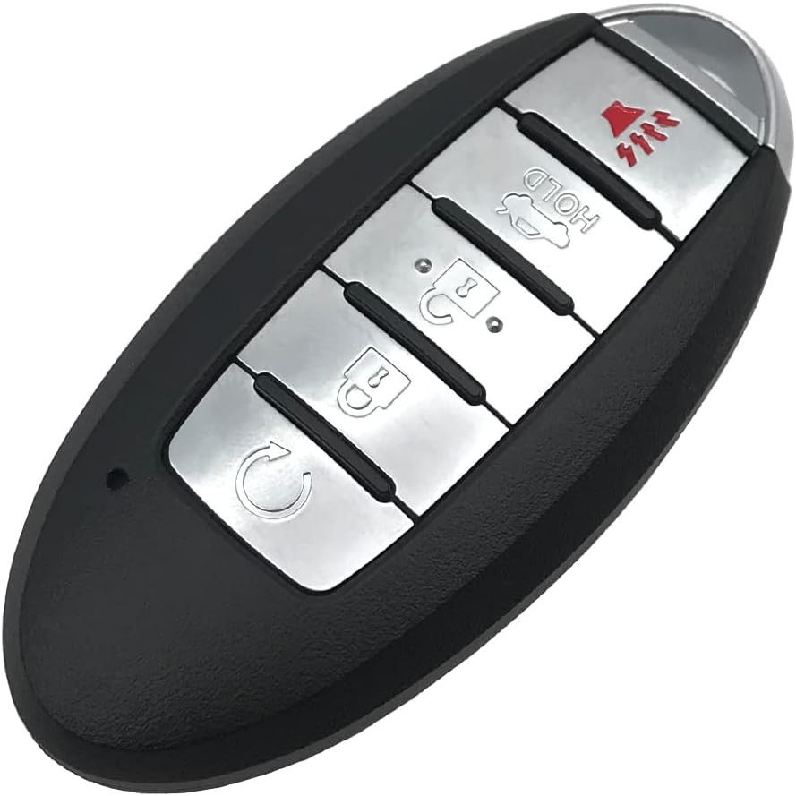 5 Buttons Replacement Key Fob Cover Fit for Nissan Altima Maxima Pathfinder Rogue Murano for Infiniti Q50 QX60 JX35 Keyless Entry Remote Smart Key
