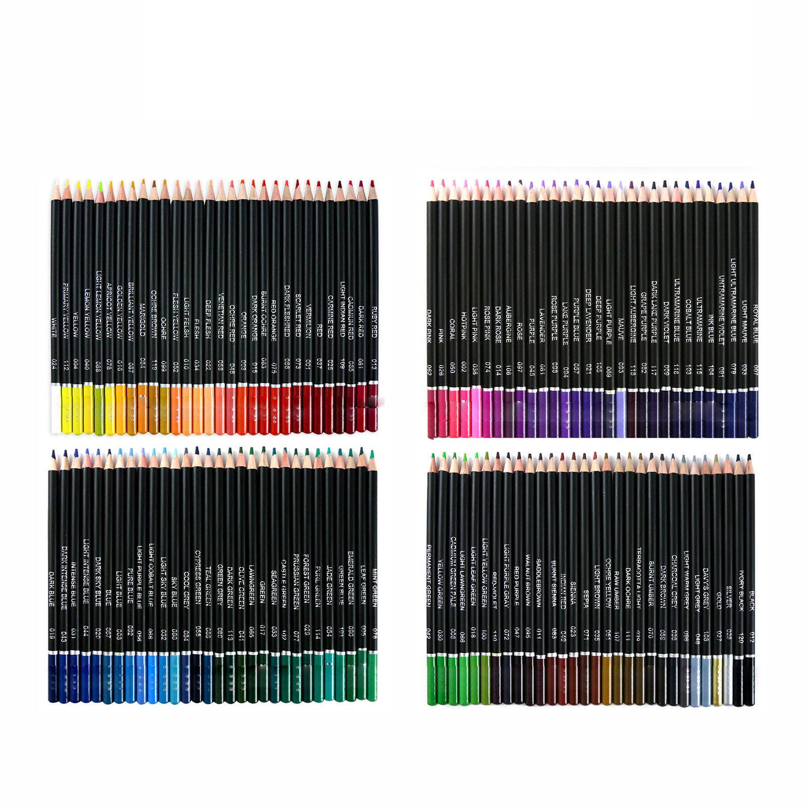 H&B Colors Pencils Set 182PCS Professional Art Supplies 120 Professional Oil Pencil 32 Water-color Pencils Colored Pencils ener Sketch Painting Tools