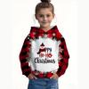 Children Sweatshirt Christmas Cute Snowman Print Pullover Long Sleeve Hoodies Fashion Holiday Party Streetwear Children Hoodie