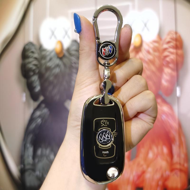 Buick Verano Manual Transmission Key Cover for 18/19 Models - Folding Shell with Buckle for GS Key Bag