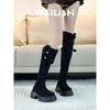 New knee boots spring and autumn high heel boots versatile and thin high knight boots small fashion versatile