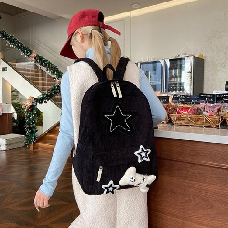 Aesthetic Backpacks for Girl Lovely Stars Backpacks Large Capacity Casual Daypacks Travel Rucksack Student School Bag
