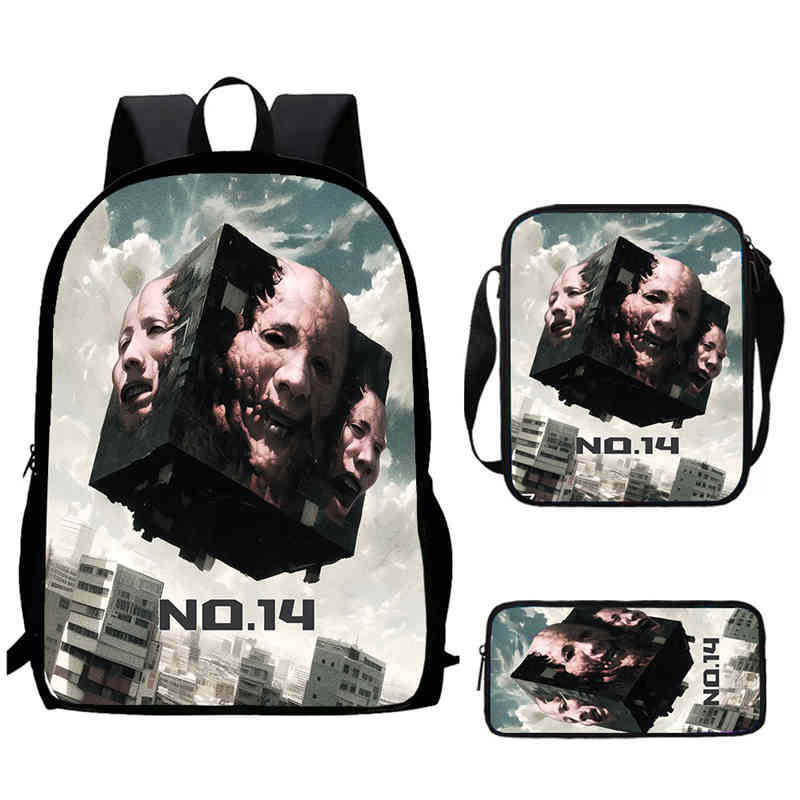Monster No. 8 Schoolbag Multi-Functional Cross-Border Backpack