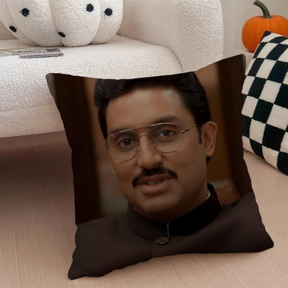 SScam The Harshad Mehta Story Cushion Cover Throw Pillow Cover Hidden Button Durable Polyester Chair Cushion