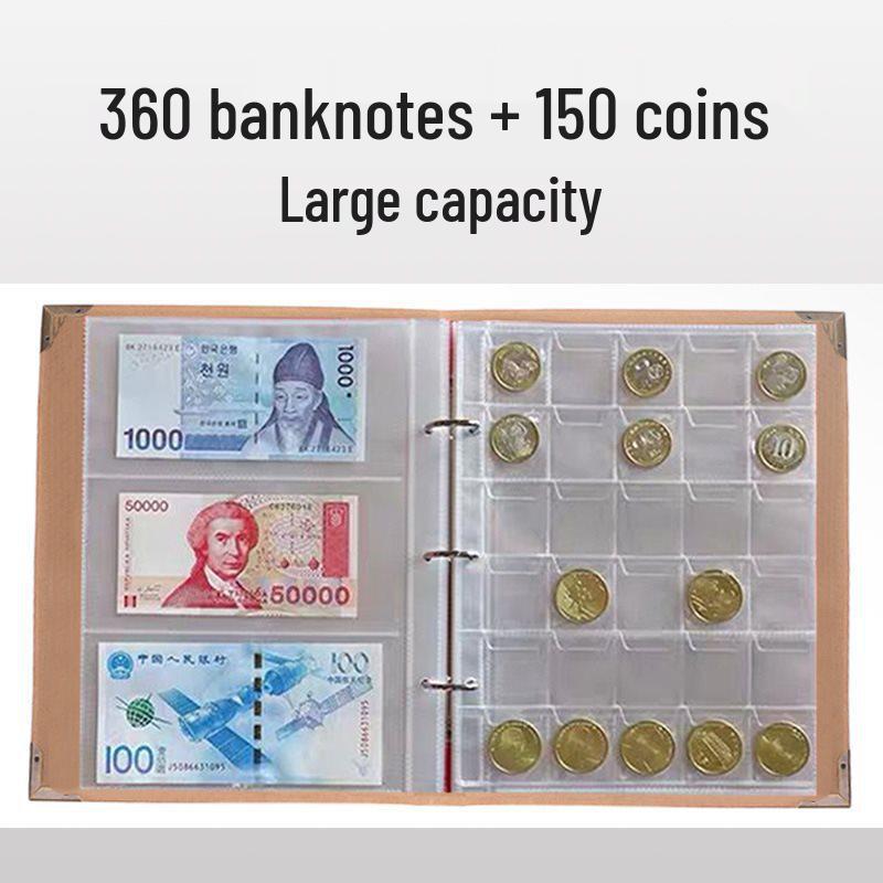 

Великоємнісний альбом для колекціонування монет та банкнот, для пам ятних банкнот та монет