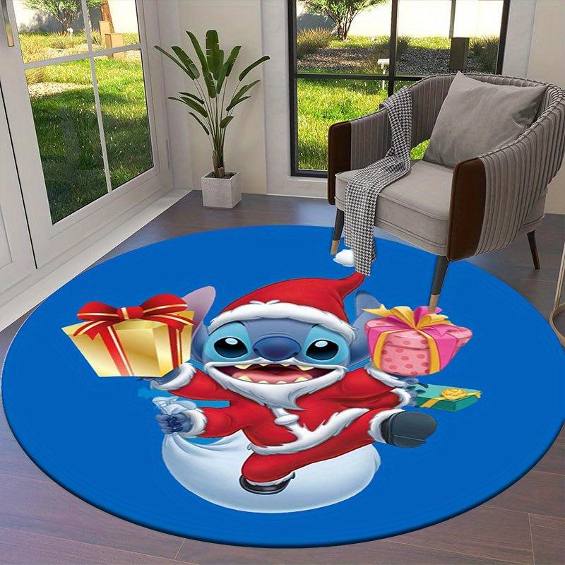 

1pc Disney Lilo and Stitch Pattern Round Area Rug, Bedroom Living Room Floor Mat, Playroom Bedroom Living Room Indoor Decor Rug, Aesthetic R 80cm/31.5in