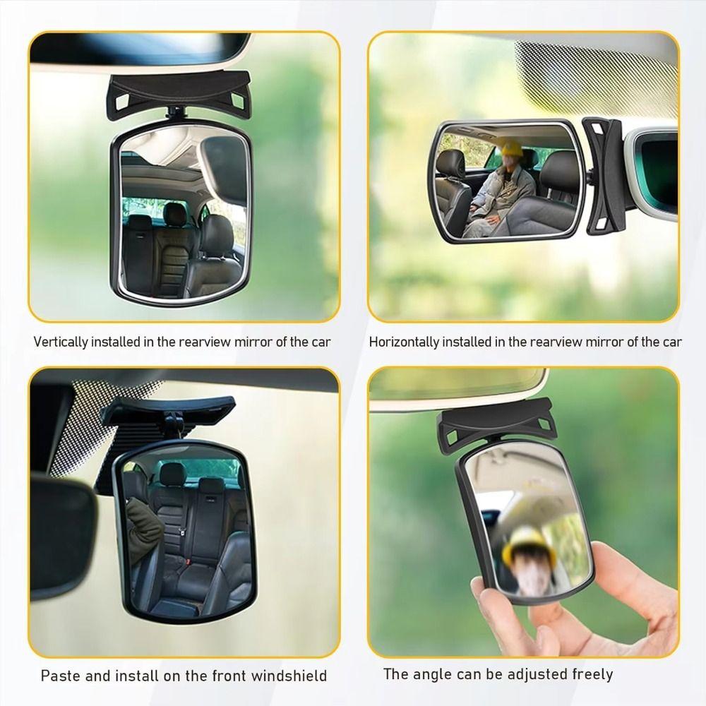 Convex Mirror Baby Safety Mirror 360 Degree Adjustable Back Seat Mirror  Auto Observing