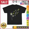 Womens Pickleball Paddle Lover Fan Dandelion Seeds Floral Art T Shirt Men Women