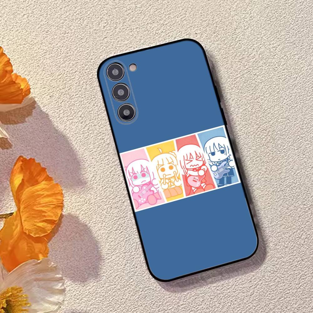 

Anime B-Bocchi The Rock Cute Phone Case For Samsung Galaxy A73,A72,A71,A70,A53,A52,A51,Others Soft Black Cover Samsung a20s