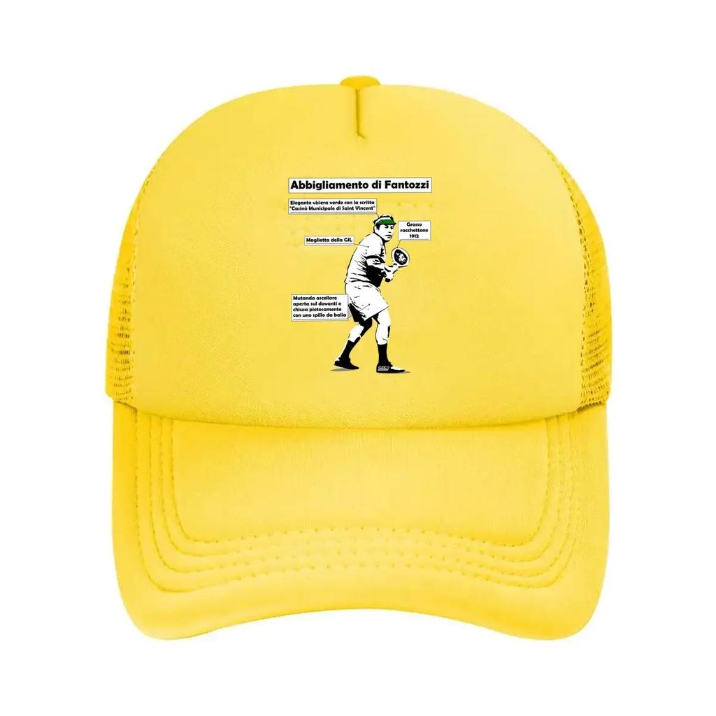 Fantozzi Wear Film Inspired Italian Comedy Design Mesh Baseball Cap