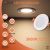 Spot LED Encastrable - VTERLY - 3 Pièces - 6W - 430LM - Blanc Chaud 3000K