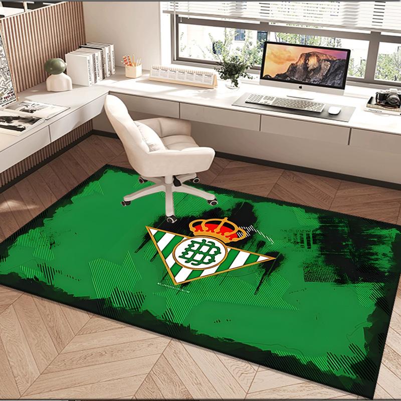 1PC rug Real Betis Crest Artwork Carpet, Chair Rug,Area Rug for Office Bedroom living rooms bedroom, Doormat decor Christmas fan gifts