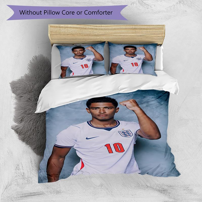 3pcs Bellingham5 Design Cover Set - HD Printed Bedding with 1 Cover and 2 Pillowcases - Perfect for Home and Dorm Decor