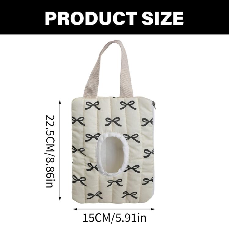 Fashionable Cotton Tissue Container Portable and Multifunctional Tissue Storage Case for Household Everyday Use