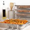 Pack of 10 Aluminum Foils Tray Disposables Takeaway Container Convenient Food Storage Box Practical Bakings Pans