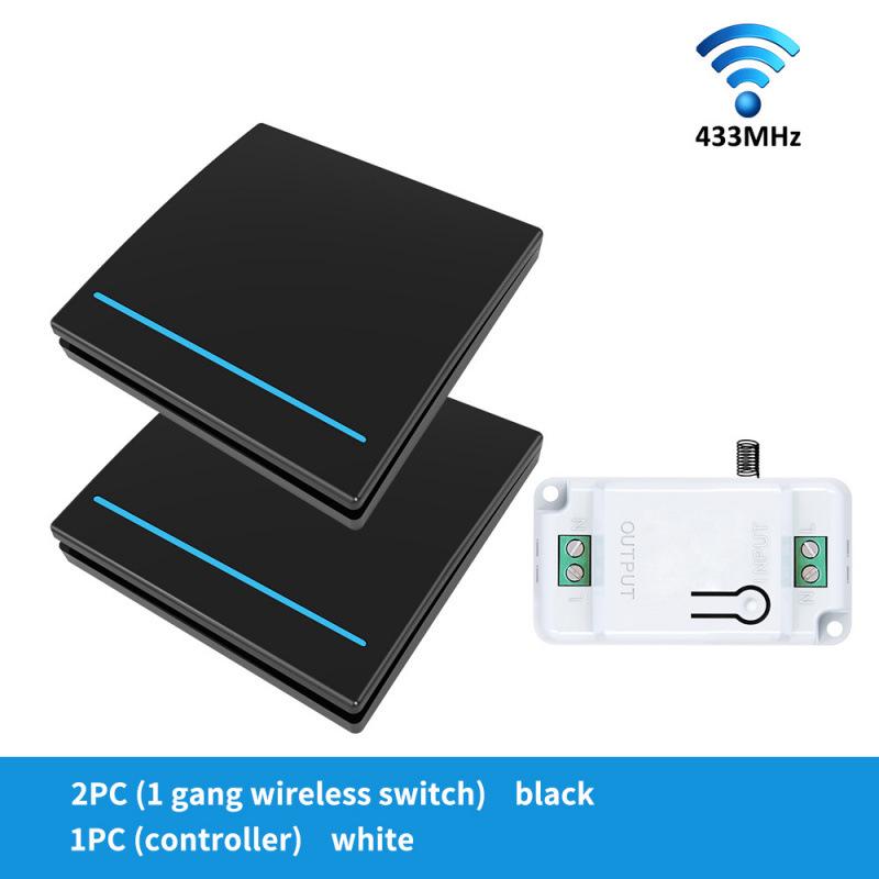 Graffiti Smart WiFi+RF433 Remote Control Switch, Alexa-Compatible On-Off Device.