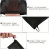 3 Pieces Mesh Cosmetic Bag Mesh Makeup Bags Zipper Pouch for Offices Travel Accessories 3 Sizes(Black)