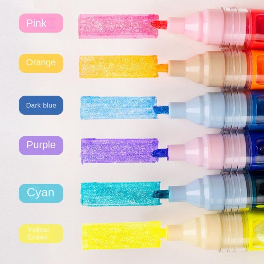 Large Capacity Capibara Highlighter Pen DIY Painting Color Pen Key Points Marker Pen  Boys Girls