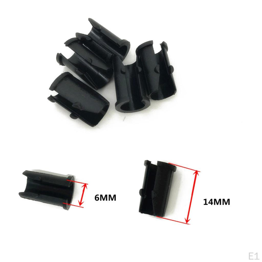 20 Pieces Bike Brake Buckle Thickness Cable Guides Clip Sleeves