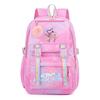 Korean Style School Backpack Teenagers Large Capacity Nylon Bookbag With Padded Straps Cartoon Print Unisex Student Bag