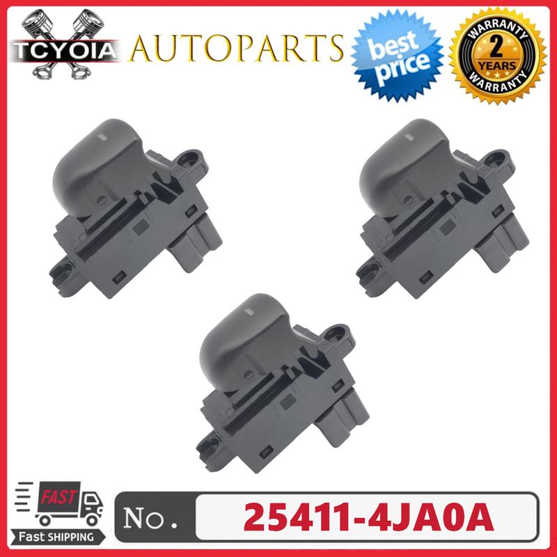 

3pcs Electronic Power Window Switch Single Control Button Switches 25411-4JA0A for Nissan Navara D23 Np300 2016-