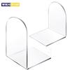 1Pcs Clear Acrylic Bookends Non-Skid Book End for School Library and Desktop Organizer, Acrylic Book Ends for Book Shelves