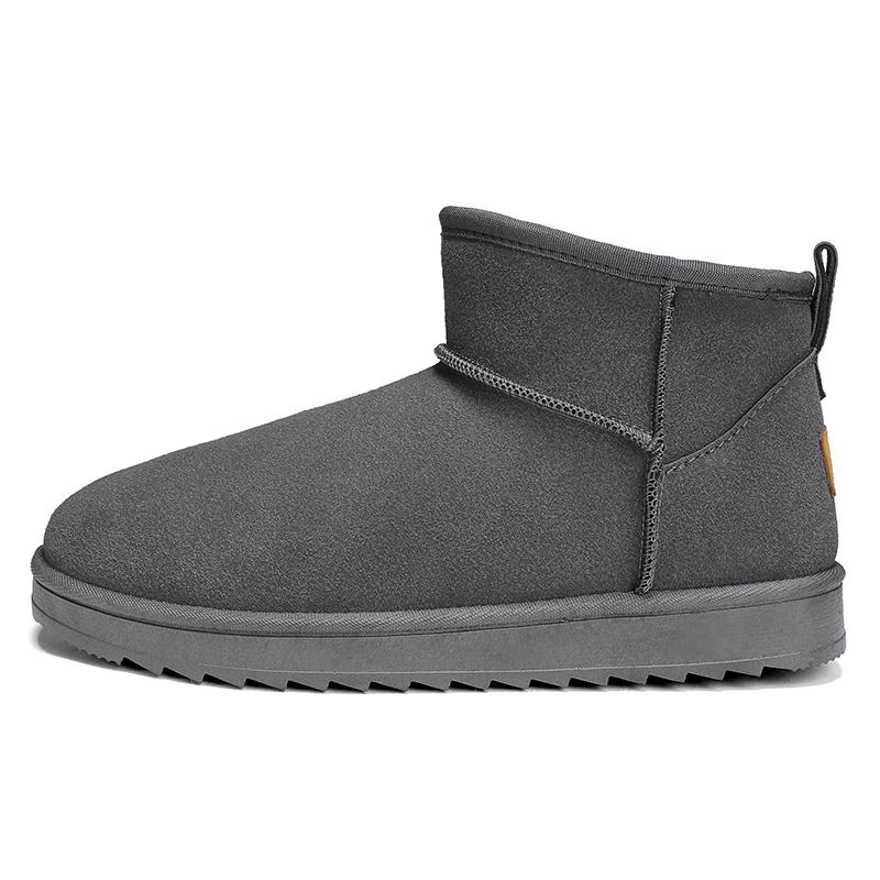 Klassische gelbe Schneestiefel Herren Winter Kurze Plüsch Stiefeletten für Männer Frauen Wildlederstiefel Outdoor Rutschfeste Plateau Fuzzy Schuhe Herren