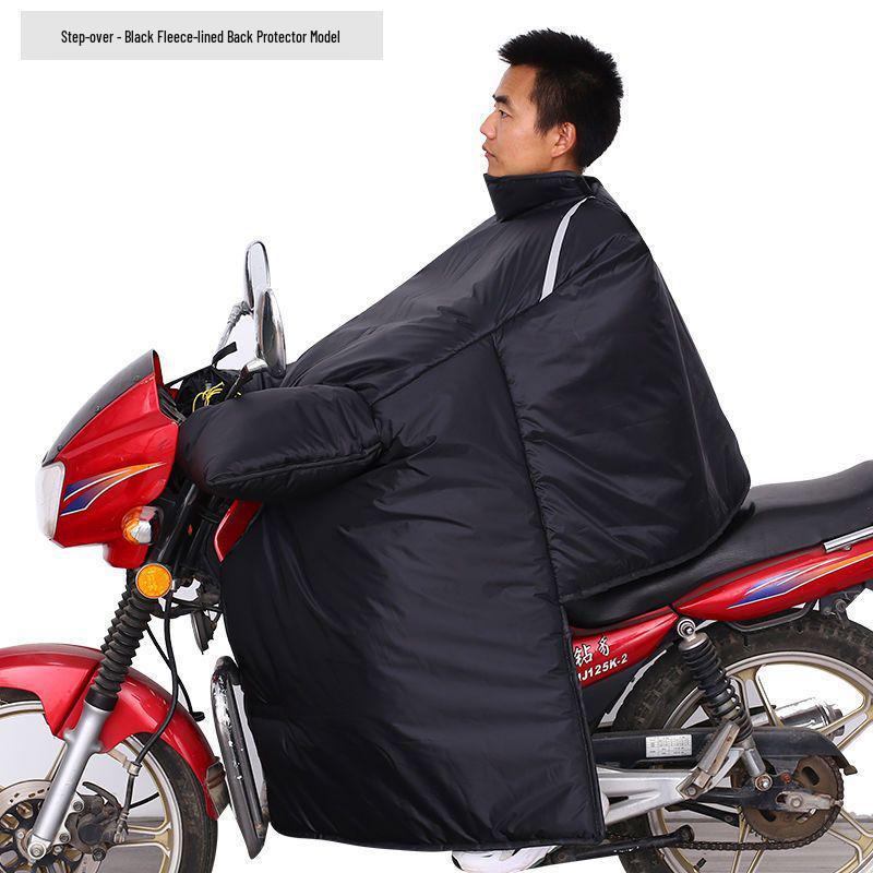 Motorcycle Windshield Plush Knee Pads & Windproof Quilt (Crotch Beam, Thickened, Waterproof, Warm)