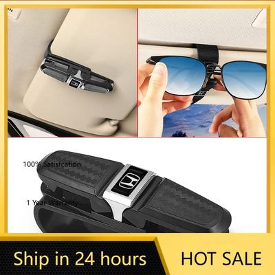 2025 Hot Car Glasses Case Car Sun Visor Glasses Holder Sunglasses Card Ticket Clip For Honda Civic Varadero Xl1000 750 Forza Sha