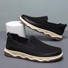 Large Size Men's Shoes One-pedal Fly-woven Surface Breathable Shoes Spring and Summer Flat-heeled Soft-soled Men's Shoes Hiking Casual Shoes