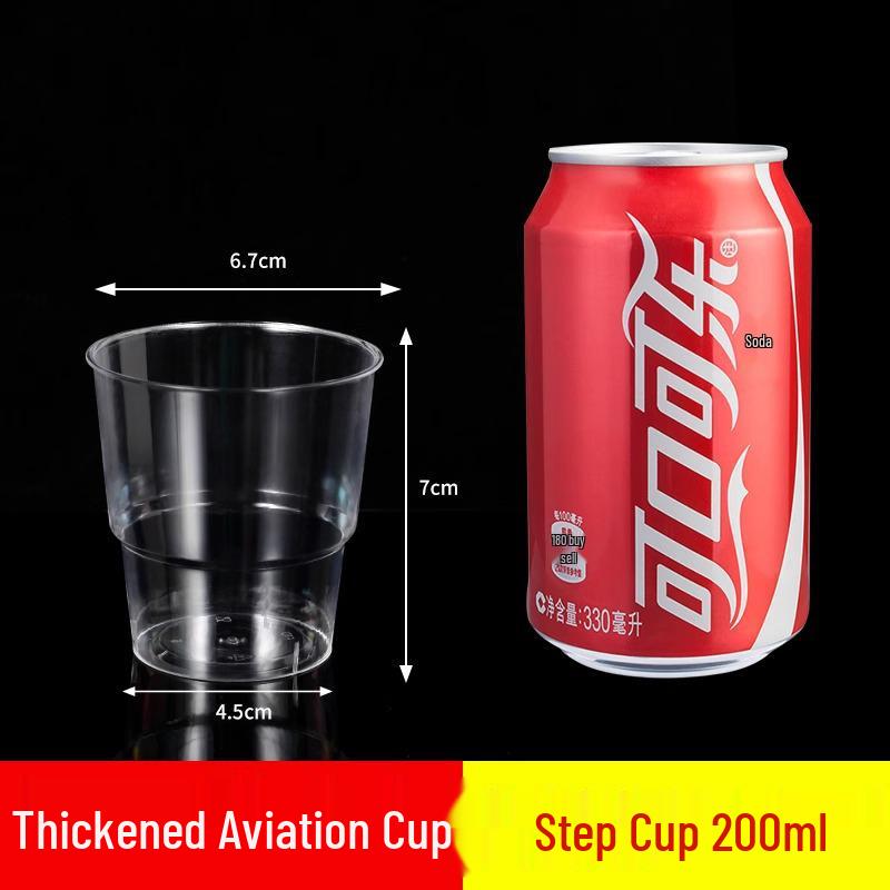 Disposable Crystal Clear Plastic Cups for Commercial and Household Use