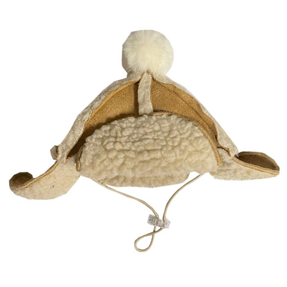 

Модная шапка для домашних животных, зимняя бархатная теплая и ветрозащитная шапка из овечьей шерсти, дышащая многоцелевая шапка для домашних животных, аксессуары для собак и кошек S