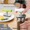 Stainless Steel Effort-Saving Can and Bottle Opener with Non-Slip Grip
