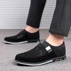 2024Men Leather Shoes for Men  New Comfort Trend Flat Work Shoes Casual Moccasin Sneakers Slip On Big Size Male Loafers
