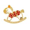 Retro Styles Alloy Horse Brooch Pin Decoration for Trendy Women and Men Fashion Accessory Daily Use Casual Wear