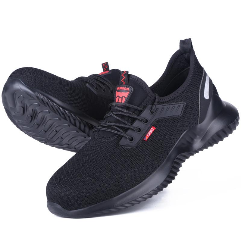 Quetschfeste Arbeitsschutzschuhe Low-Top Kevlar Fly-gewebtes Mesh Sicherheitsschuhe Stahlkappenschuhe