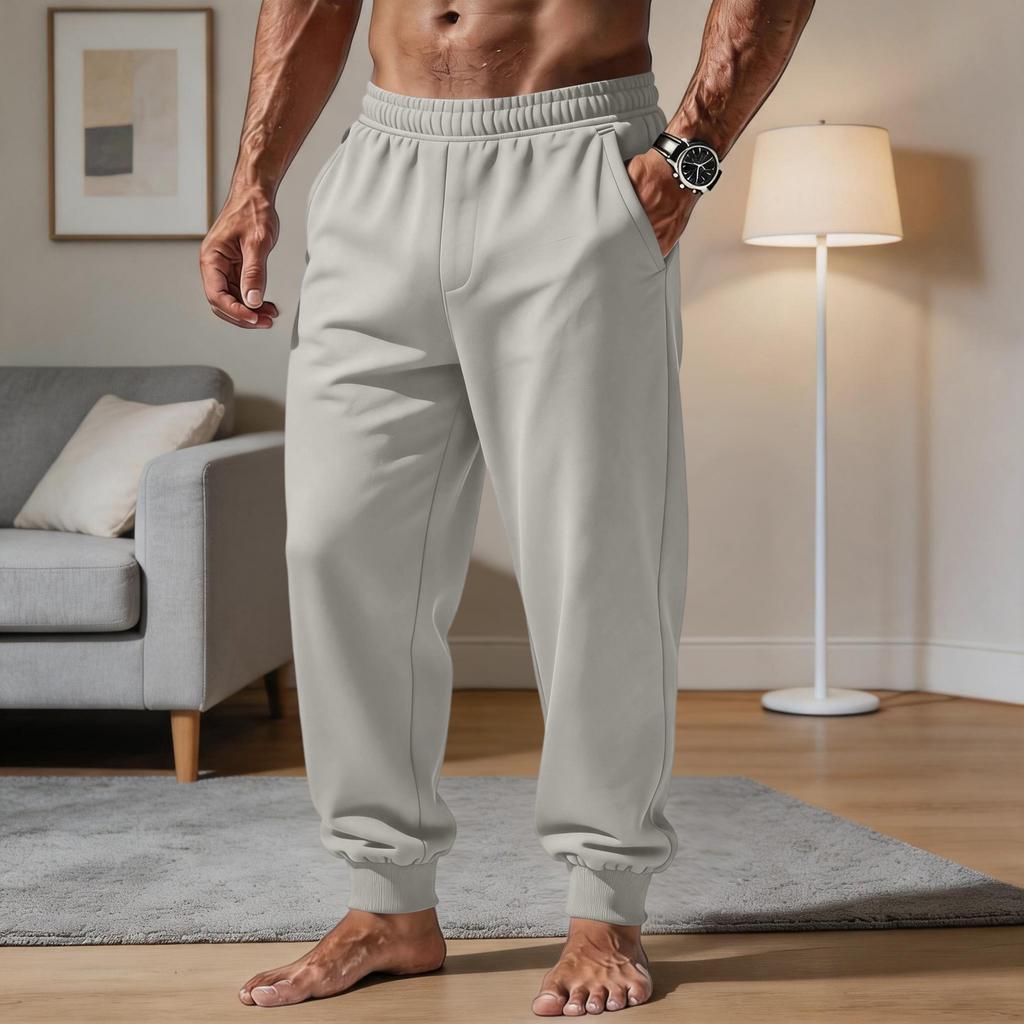 Herren Freizeithose mit lockerem Schnitt und elastischem Bund für täglichen Komfort