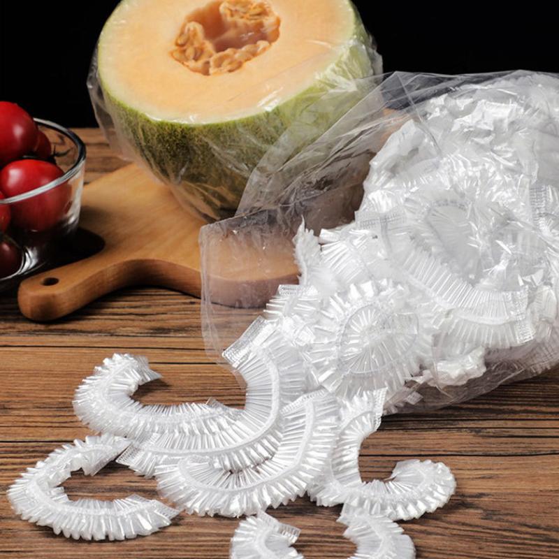 Reusable Disposable Food Cover Plastic Wrap Durable Elastic Food Lids For Bowls Elastic Plate Covers For Kitchen Food Saver Bag