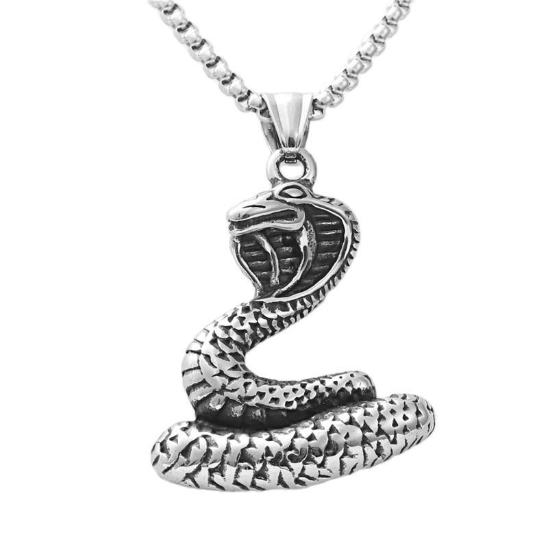 Necklace Fashion Hip-hop Retro Snake-shaped Men and Women Exaggerated Snake-shaped Winding Pendant