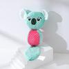 Dog Squeak Toys Cute Stuffed Durable Chew Toy Uneven Surface for Puppy Teething Soft Plush Animals Multiple Styles