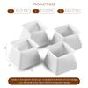Good-16Pcs Chair Leg Caps Silicone Floor Protector Square Furniture Table Feet Cover Anti-Slip Bottom Chair Pads