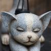 Cat Statue Solar Light Waterproof Garden Kitten Sculpture Lighted Kitten Statue Outdoor Landscape Lighting for Patio Yard Decoration