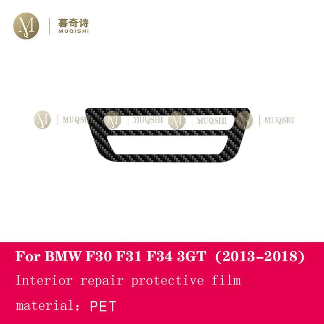 For BMW F30 F31 F34 GT 2013-2018 Car Interior Carbon Fibre Film 5D PET Center Console Anti Scratch Resist Film Accessories Refit