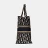 [Usato] Borsa Tote Media Tela Blu Ricamo Monogramma Borsa a Mano - Ottime Condizioni #7AWINR