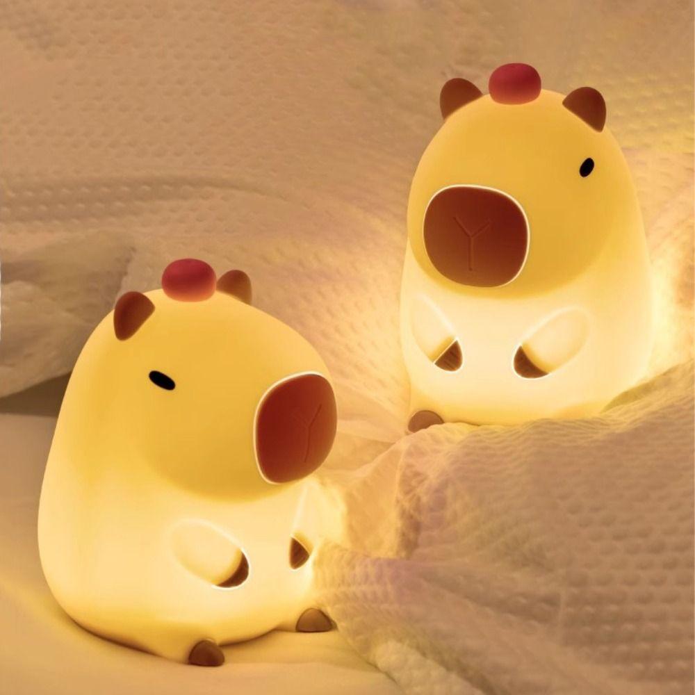Timing Function Silicone LED Lamp Colorful Touch Sensor Nightlight Portable Animal Lamp  Kids Room