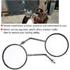 GOTOTOP Motorcycle Mirrors, 8mm Round Rear View Mirrors,Vintage Universal Fit Left Right Side Mirror for Cruiser Scooter ATV Dirt Bike