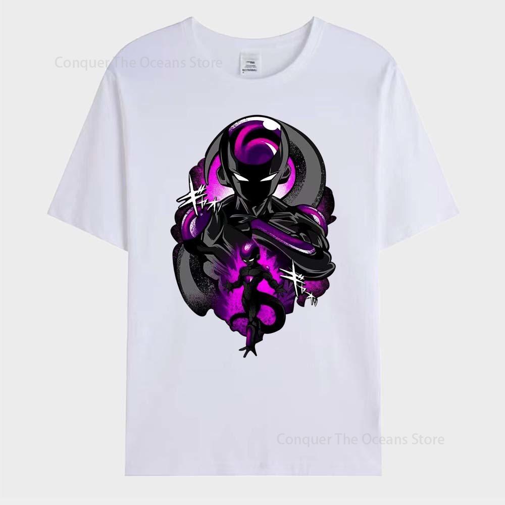 Pánské tričko s potiskem japonského anime Frieza Goku s krátkým rukávem Cosplay tričko Letní ležérní trička Streetwear O-výstřih Pánské topy