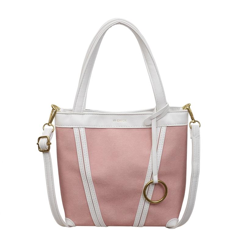 Portable Denim Tote Bag Women's Shoulder Underarm Bucket Bag